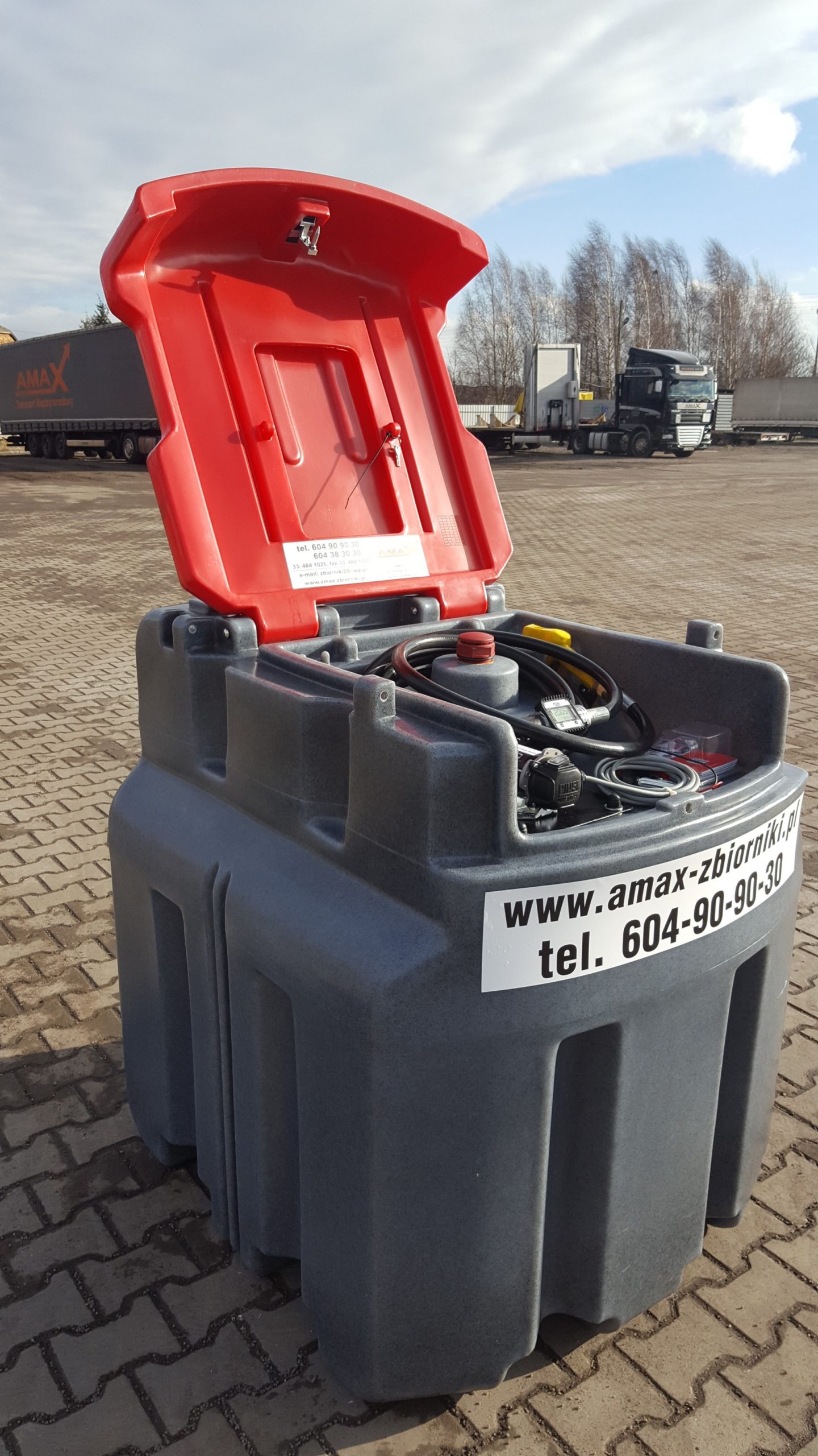 ZBIORNIK NA PALIWO 950 L Mobilny JFC AMAX ZBIORNIK NA PALIWO 950 L Mobilny JFC AMAX